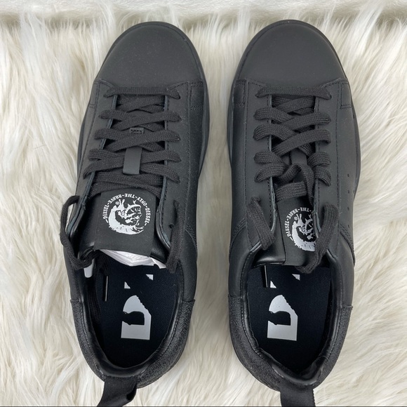 Men’s Diesel S Clever Low Black Leather Shoes 8.5 - Picture 10 of 14